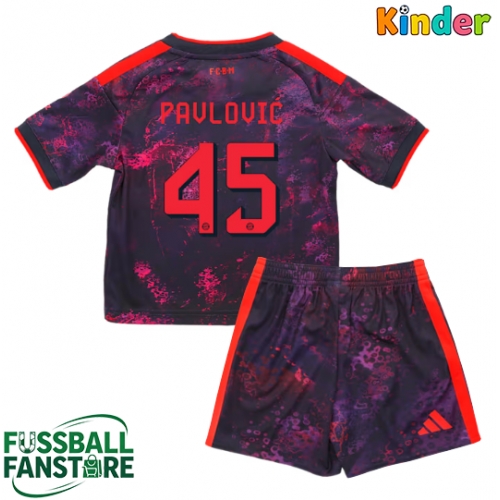 Bayern Munich Aleksandar Pavlovic #45 Replik 3rd trikot Kinder 2026-27 Kurzarm (+ Kurze Hosen)